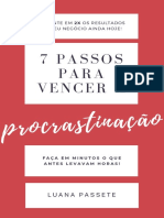 E-Book 7 Passos para Vencer A Procrastinação