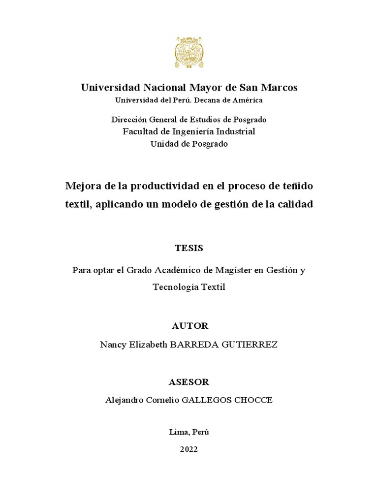 mEJORA TEXTIL GESTION CALIDAD | PDF