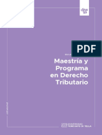 Maestría y Porgrama LL.M. en Derecho Tributario - 2022