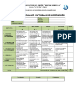 Rúbrica para Evaluar Un Trabajo de Investigación