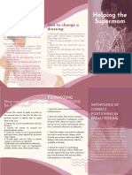 Pink Illustration Diabetes Brochure