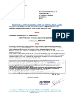 RETU-1623 Registration Certificate and Logo
