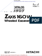 Hitachi Zaxis Zx160w Wheeled Excavator Part Catalog
