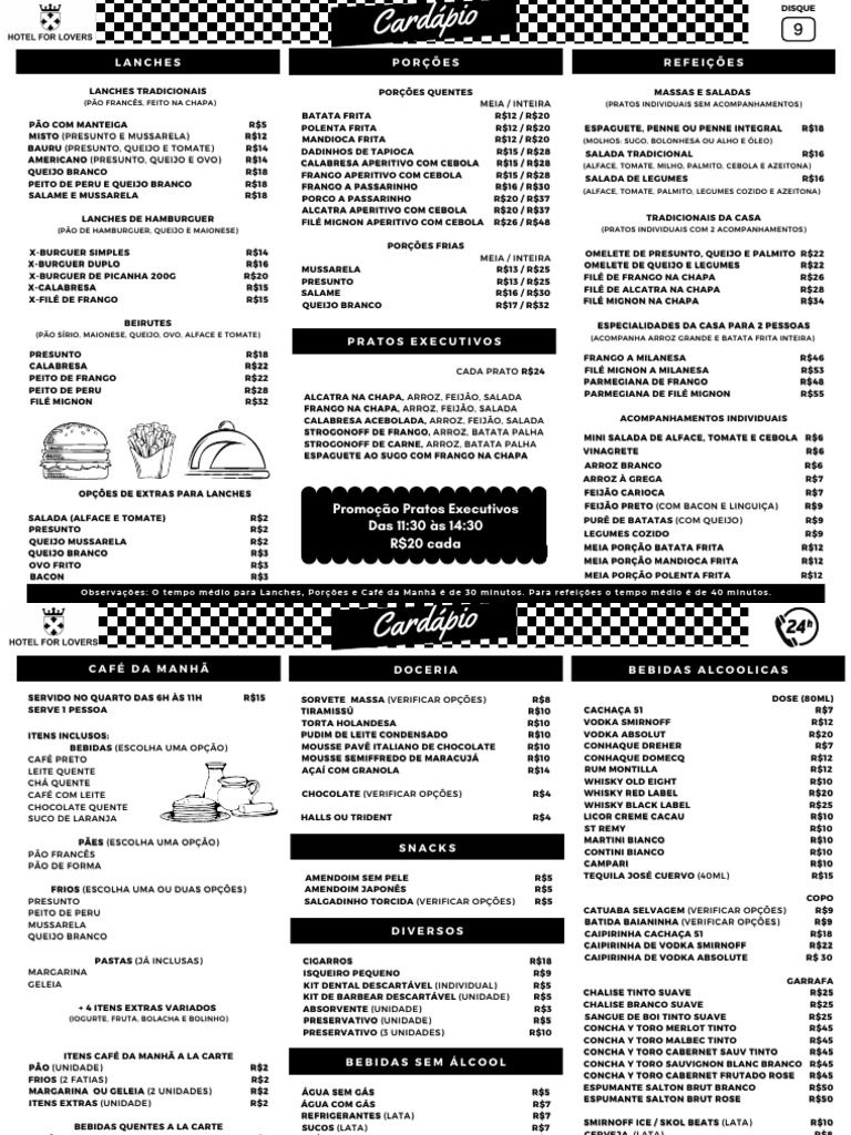 Cardapio pdf