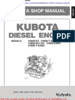 Kubota v3600 Workshop Manual