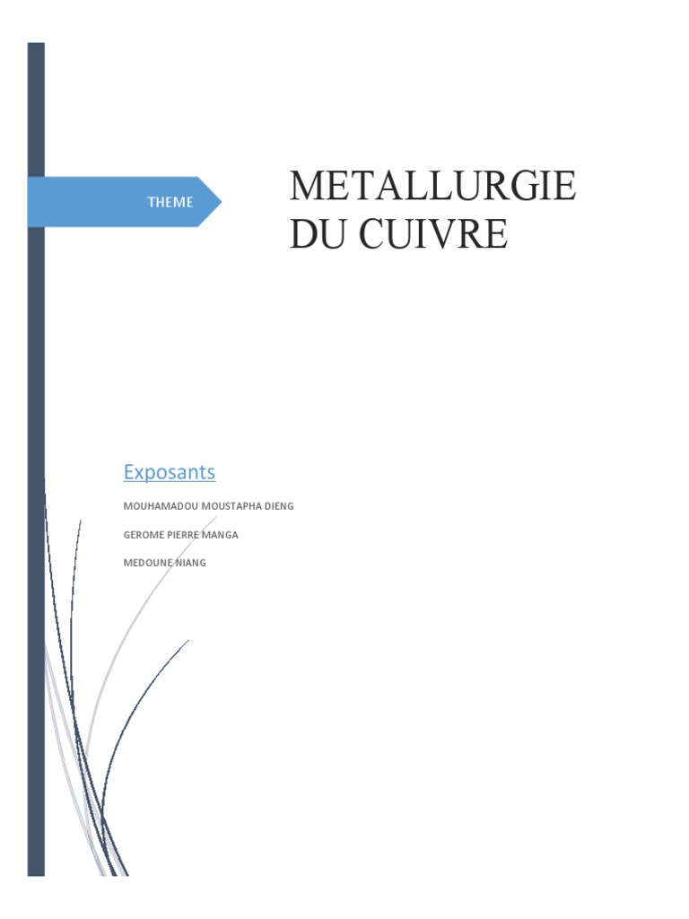 Métallurgie générale/Le cuivre et ses alliages — Wikiversité