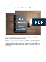 Top 10 Tips For Making Your Website Accessible