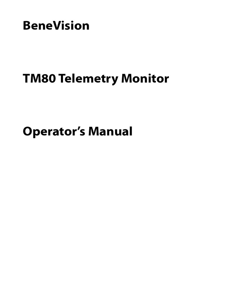 Benevision tm80 operations manual v9 0 en pdf rechargeable battery