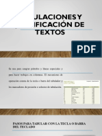 Tabulaciones, Alineacion de Textos y Centralizacion