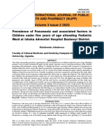 Volume 3 Issue 2 2023: Newport International Journal of Public Health and Pharmacy (Nijpp)