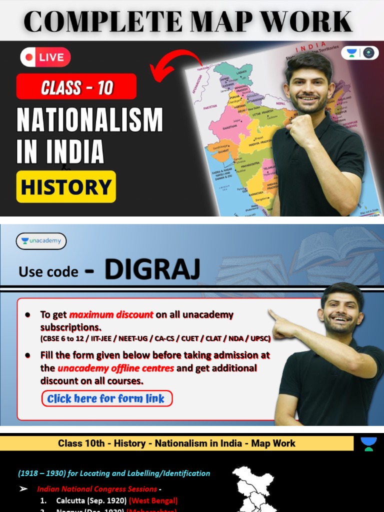 Nationalism In India Class 10th Notes