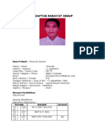 Daftar Riwayat Hidup