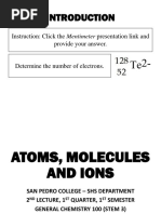 Chapter 2 - Atoms, Molecules and Ions