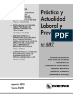 Práctica Laboral 697 - Agosto 2020