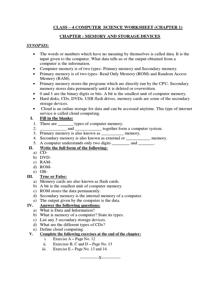 Class 4 computer pdf