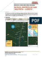 Reporte Preliminar #656 11mar2023 Inundacion en El Distrito de San Juan Bautista Loreto