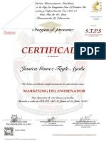 Certificado Elite 120h Marketing Del Entrenador