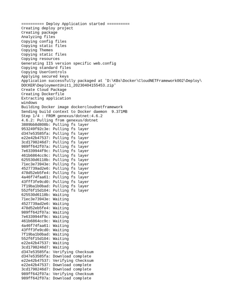 Genexus docker pdf computing platforms system software