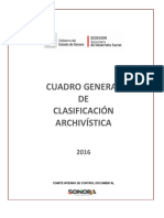 CuadroGraldeClasificacinArchivistica2016PDF Desarrollo Social Sonora