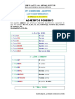 Sesión 06 - Adjetivos Determinativos