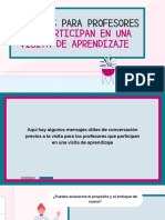 PDF - Consejos para Profesores Que PARTICIPAN en Una Visita de Aprendizaje