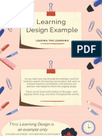 Learning Design Example