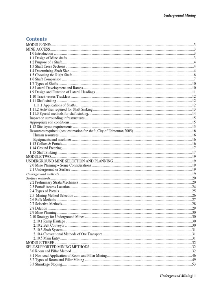 Underground mining pdf mining deep foundation