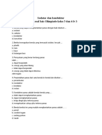 Latihan Soal Olimpiade LV 3 SAINS