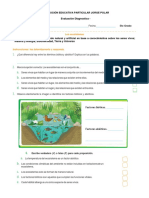 Evaluación Diagnostica 5to Ciencias