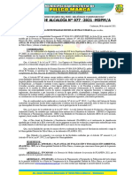 Resolución de Alcaldía #077 Plan Anual de Evaluación y Fiscalización Ambiental (Planefa-2022