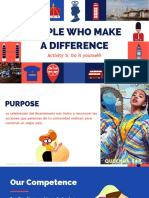 People Who Make A Difference - Activity 5 Do It Yourself! - PRE A1