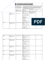 Formula B1 30 Hours Course Planner