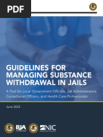 Guidelines for Managing Substance Withdrawal in Jails