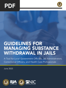 Guidelines For Managing Substance Withdrawal in Jails
