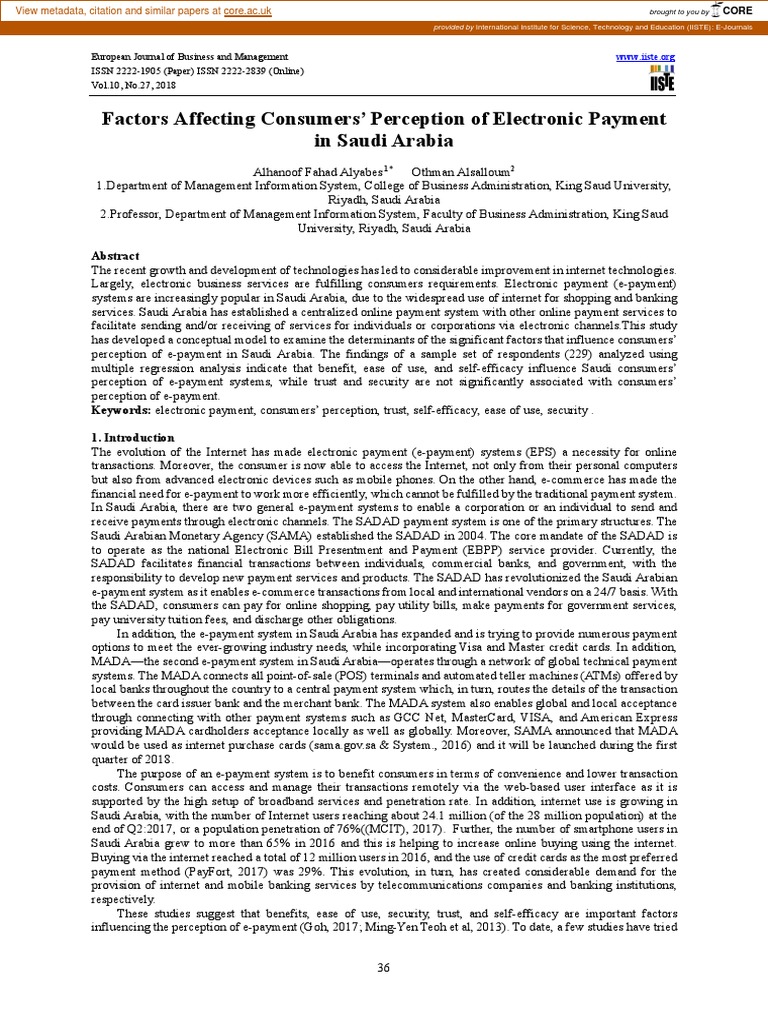 factors-affecting-consumers-perception-of-electronic-payment-in-saudi