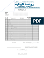 Daftar Nilai Raudhatul Hidayah