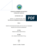 Efecto de Niveles de Harina de Yuca en Las Variables Productivas de Pollos Broiler