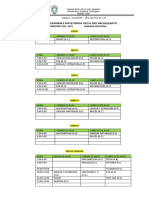 Horarios Examenes Supletorios - 8vo A 2do Bachillerato - Listo