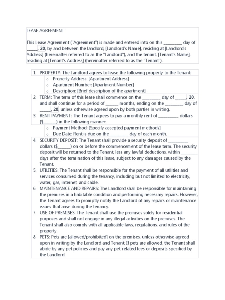 Lease Agreement | PDF | Leasehold Estate | Lease