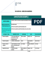 Plan de Acción 06 - Capacitación-I - Dirección Académica