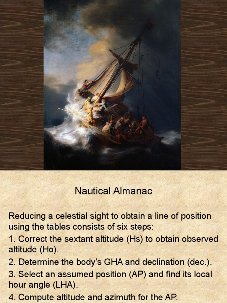 Nautical Almanac: Celestial Navigation Guide | PDF | Navigation | Planets
