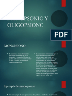 Monopsonio y Oligopsiono