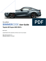 BIMMERCODE User Manual ToyotaGRSupra v1.0.0