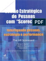 Resumo Gestao Estrategica de Pessoas Com Scorecard Interligando Pessoas Estrategia e Performance Brian e Becker Mark A Huselid Dave Ulrich