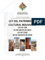 2019 - Ley 530 - 1220 de Patrimonio Cultural
