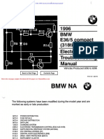 BMW 318ti 1996 Electrical Troubleshooting Manual