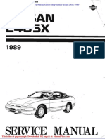 Factory Shop Manual Nissan 240sx 1989
