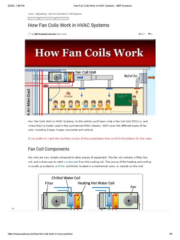 Understanding Fan Coil Units in HVAC | PDF | Heat Transfer ...