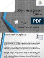 Video Library Management System MTech IT Nov 2019 New