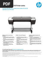 HP Designjet T1700 Printer Series